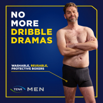 TENA MEN Protective Boxer Black M N1
