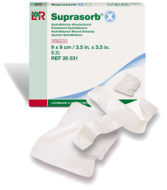 Suprasorb X hydrobalance dressing 9x9cm 20531 N5